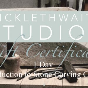 1 Day Introduction to Stone Carving Gift Certificate